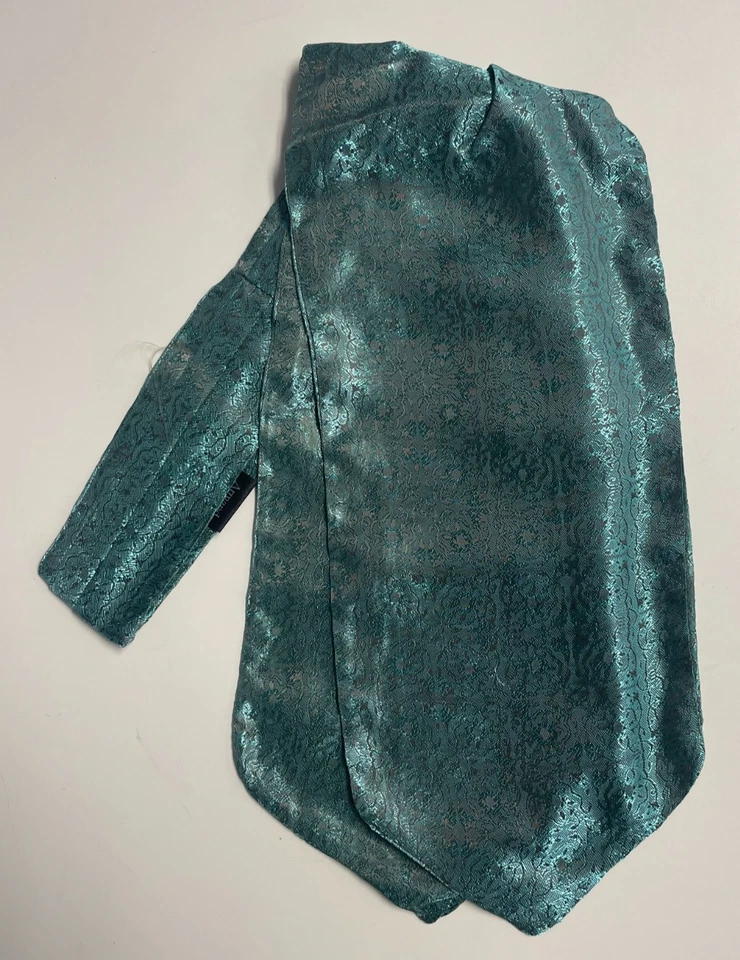 Parche a Cuadros Marrón SATINADO Ascot, Bolsillo Cuadrado Combo Mezcla de Seda Hecho en Turquía Foto 2 de 4