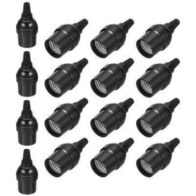 E26 E27 Light Socket, 16pcs 250V 660W 3A Lamp Socket Screw Bulb Holder 38.6x79mm
