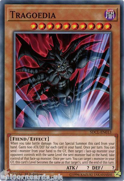 SDCL-EN013 Tragoedia 1st Edition Mint YuGiOh Card