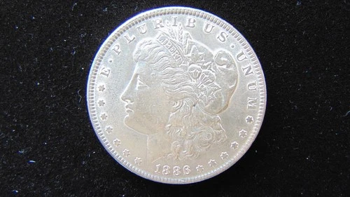 1886 P Morgan Silver Dollar $1 Choice BU Nice Coin #25