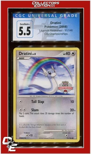 Legends Awakened 91 Dratini City Championships CGC 5.5