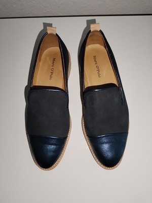 marco polo damen slipper, 37,5 , blau