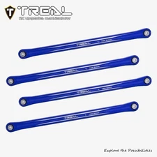 Losi Mega Truck/LMT2.0 Treal Machined Aluminum Ext. Length Lower 4-Links - Blue