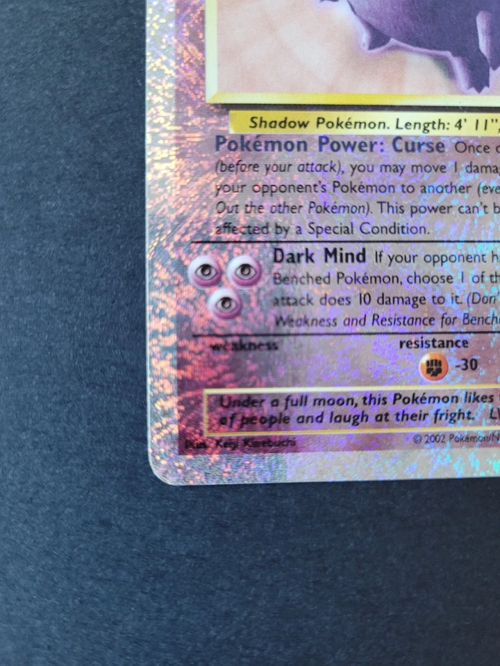 Pokémon legendary collection LOT 6 cartes Gengar ninetales nidoking Reverse 2002 - Photo 4/4