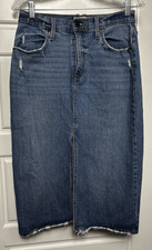 Universal Threads Classic Distressed Midlength Denim Jean Skirt- Women's 6