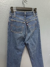 Vintage 90’s Levi’s 501 Button Fly Women’s Denim Jeans Size 9 USA Made Dark Wash
