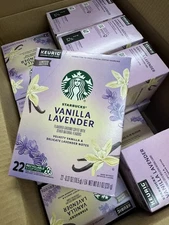 Starbucks Lavender Vanilla Flavor Light Roast Keurig K-Cup Coffee Pods - 22ct