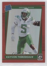 2022 Panini Chronicles Draft Picks Red Prizm 111/149 Kayvon Thibodeaux #2 06xo