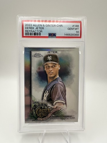 2022 Allen and Gunter Chrome Derek Jeter Refractor PSA 10