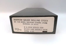 The Model Railroad General Store 101 HOn3 D&RGW 5500 Double Deck Stock Car Kit