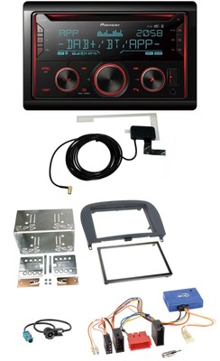 Pioneer 2DIN CAN Bus DAB USB CD Bluetooth Car Stereo for Mercedes SL R230 2001-20