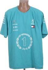 FORMULA 1 MERCEDES AMG 2018 TEAM SHIRT TOMMY HILFIGER SIZE XL ADULT CHAMPIONS