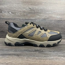 Skechers Hiking Shoes Men 8 Selmen Enago Waterproof Trail Outdoor Sneakers Tan