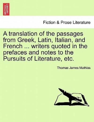 A Translation Of The Passages From Greek, Latin, Italian, And French Wr... 9781241037680 | eBay A Translation Of The Passages From Greek, Latin, Italian, And French Wr... 9781241037680 | Ebay