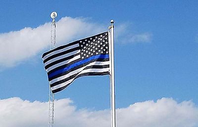 3x5 Thin Blue Line Flag Police Law Enforcement Officer LEO Lives Matter Support