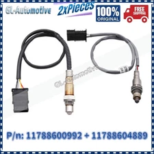 2PCs Front & Rear Oxygen Sensors FOR 2016-2019 BMW X1 F48 2.0L