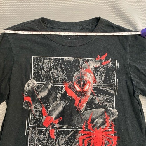 Boys Spider-Man Austin Miles Morales black shirt size L - Picture 7 of 10