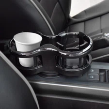 Universal Car Truck Drink Cup Holder Mount For Water Coffee Double Hole Bottle