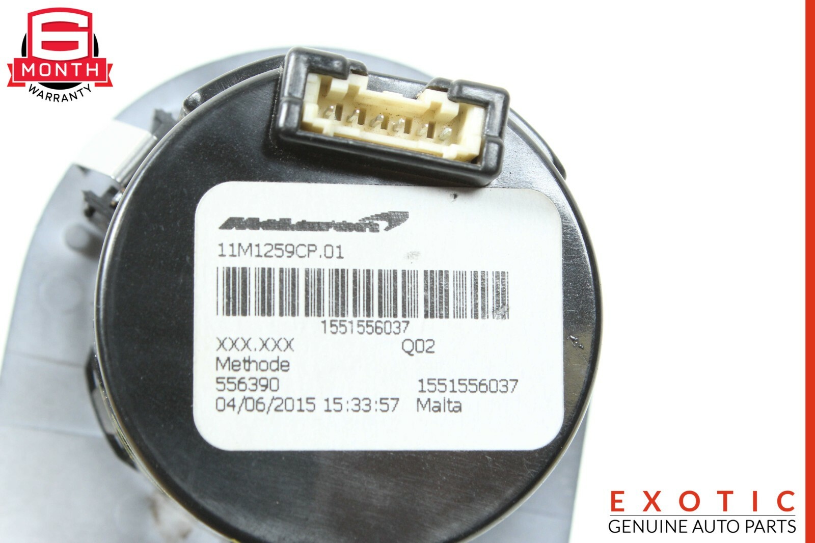 15-17 McLaren 650S Headlight Lamp Control Switch OEM