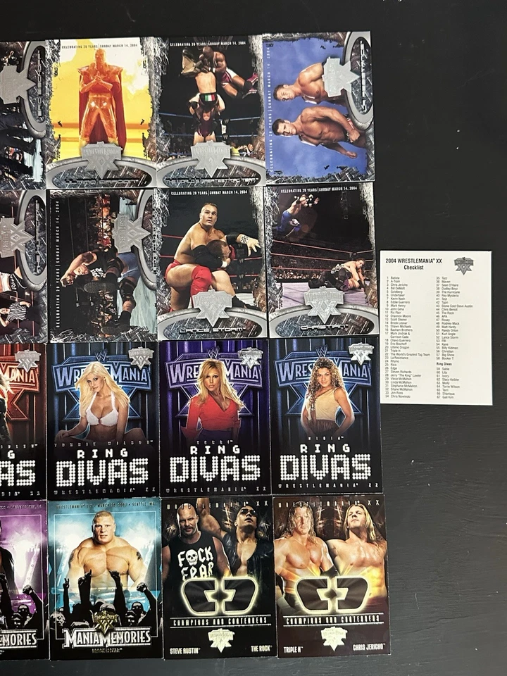 Tarjetas coleccionables de lucha libre Fleer WWE WrestleMania XX - 2004 - Lote 28 - OBO Foto 4 de 4