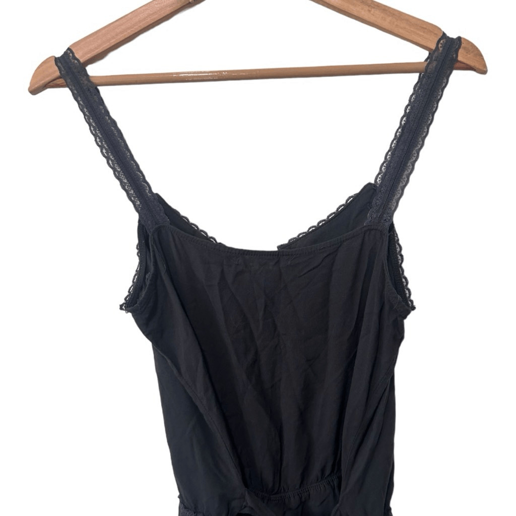 Wildfox Intimate Solid Black Sleeveless Lace Trim… - image 6