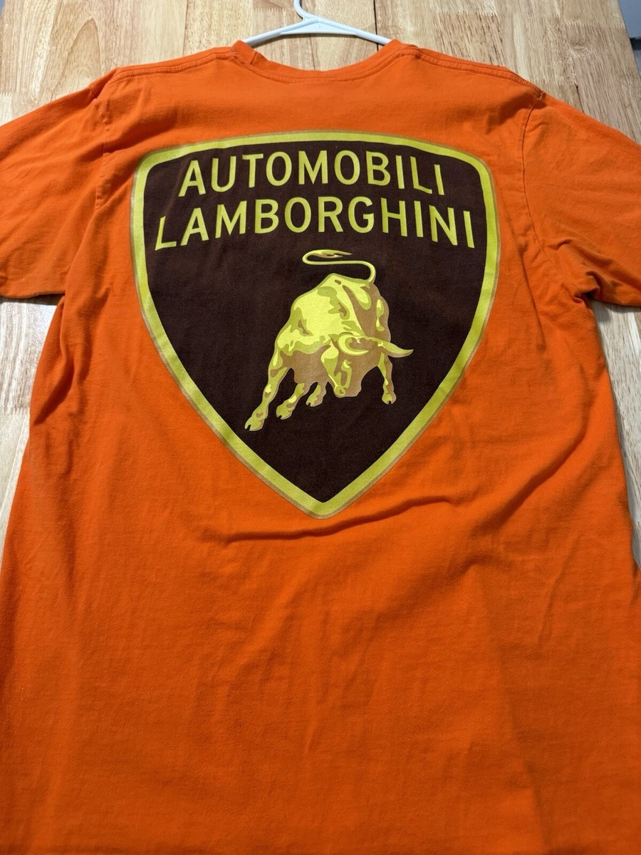 SS20 Supreme Automobili Lamborghini Tee size L Large Orange T 