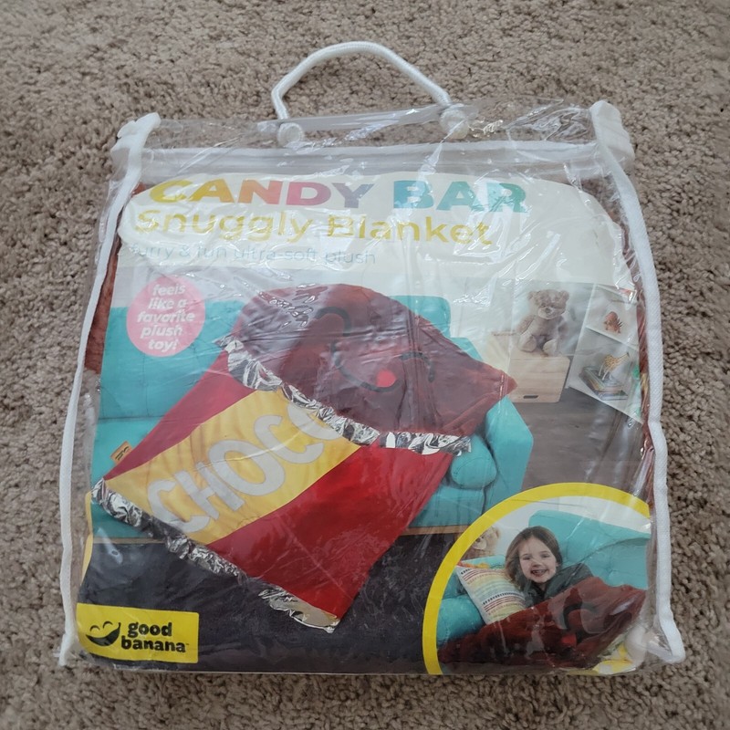 Good Banana Youth Candy Bar Snuggly Blanket - 51" x 42" - BRAND NEW!  (RARE)