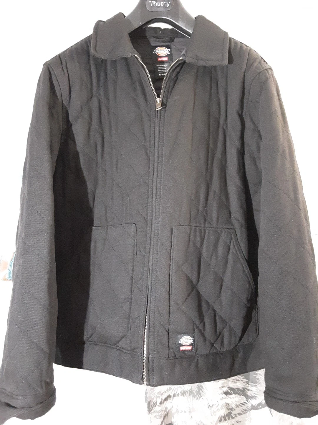 Veste de travail homme matelassée noire FW21 Supreme x Dickies 