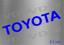 Blue Toyota Tailgate Vinyl Decal Toyota Sticker Emblem Logo Graphic Lettering