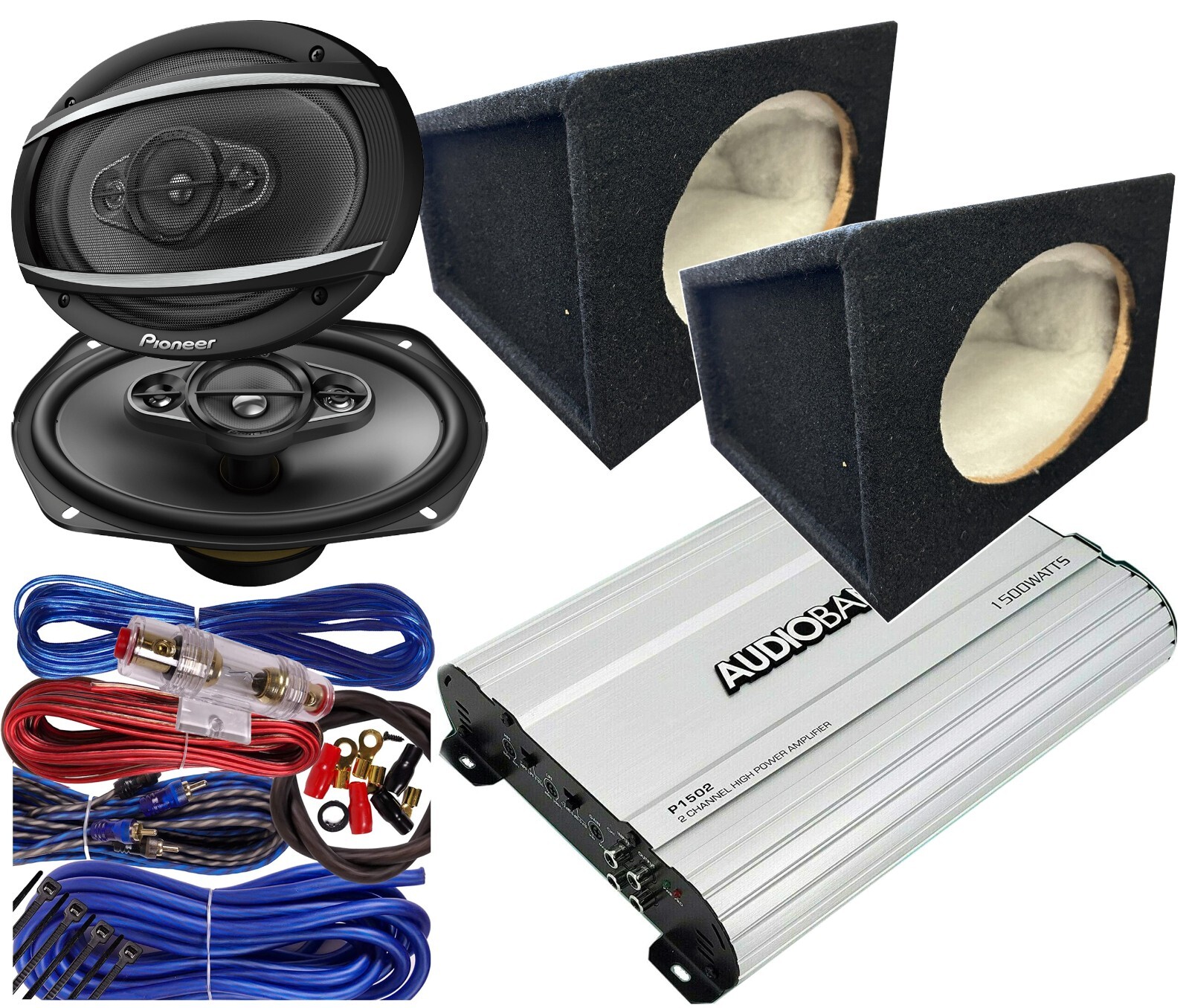 +1500w Amplifier + 2x S1 Speaker Box + Kit