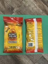 Scent Killer Gold Field Wipes 24ct Anti-Odor  Lot Of 2