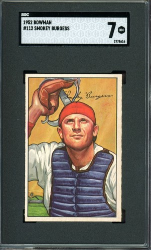 Smokey Burgess #112 1952 Bowman card