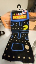 PAC-MAN Licensed Novelty Crew Socks Size 9-11. New.