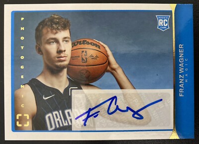 Franz Wagner 2021-22 Photogenic Rookie Signatures Gold RC Auto 