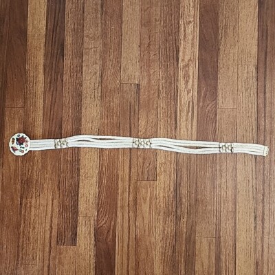 Braided Rope Belt Yen Chinoiserie Floral Buckle Butterfly  display picture 3