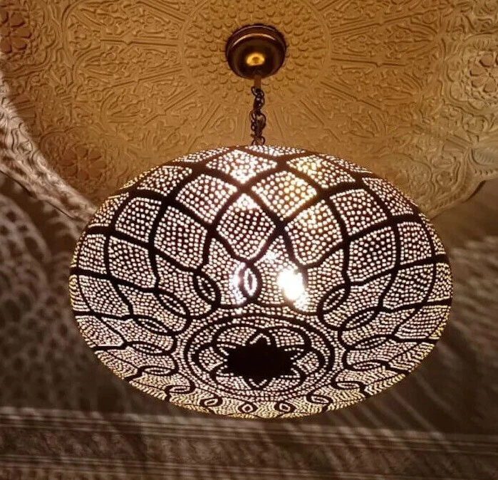 Moroccan pendant on sale light silver