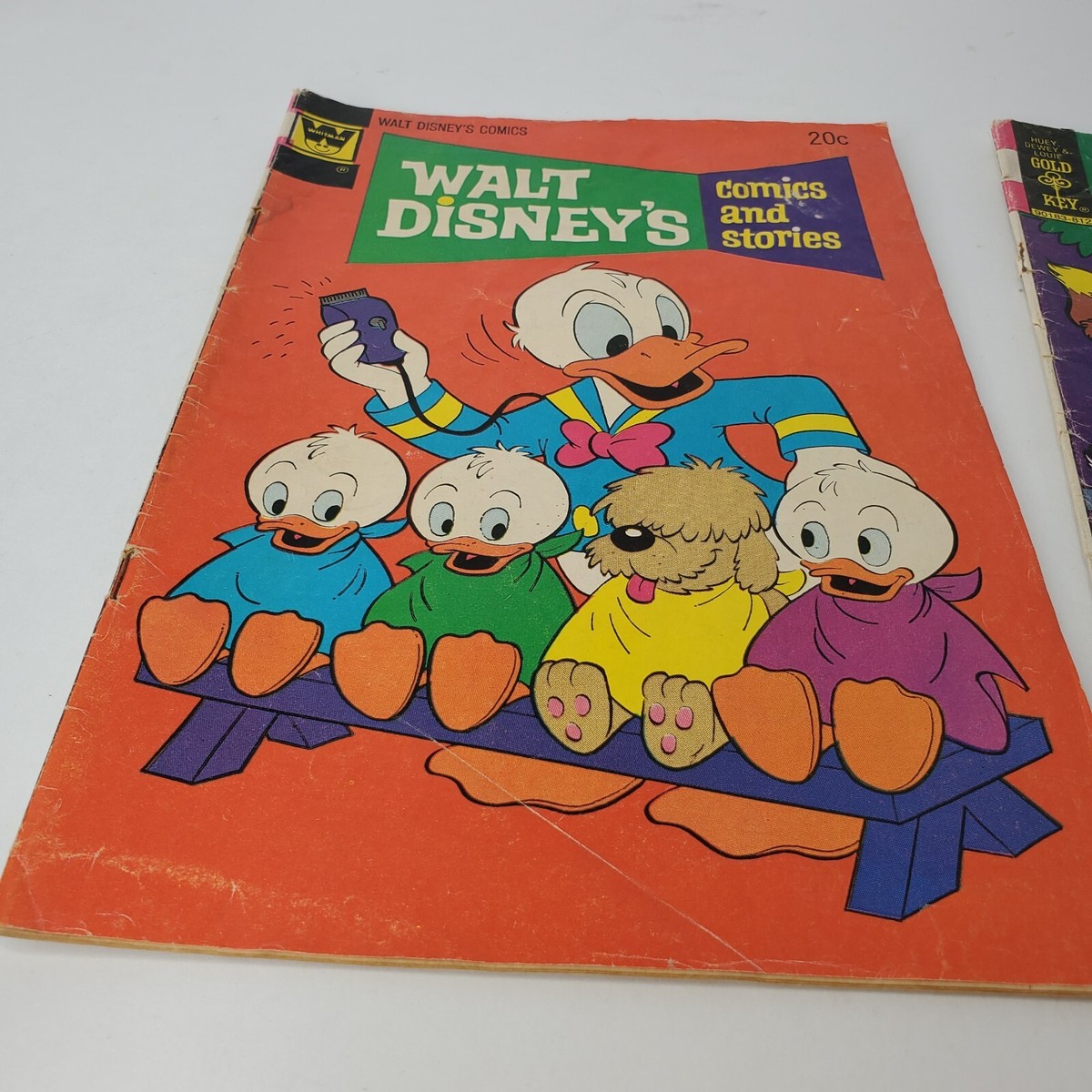 Walt Disney's Comics and Stories #vol 34 No 8 & Huey, Duey Junior