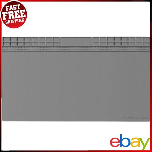 Silikon Isolierpad Hitzebeständige Arbeitsmatte 70*40CM BGA Lötmatte (grau)
