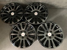 4 Cadillac Cts Staggered Gloss Black Powder Coat Wheels Rims Caps 18