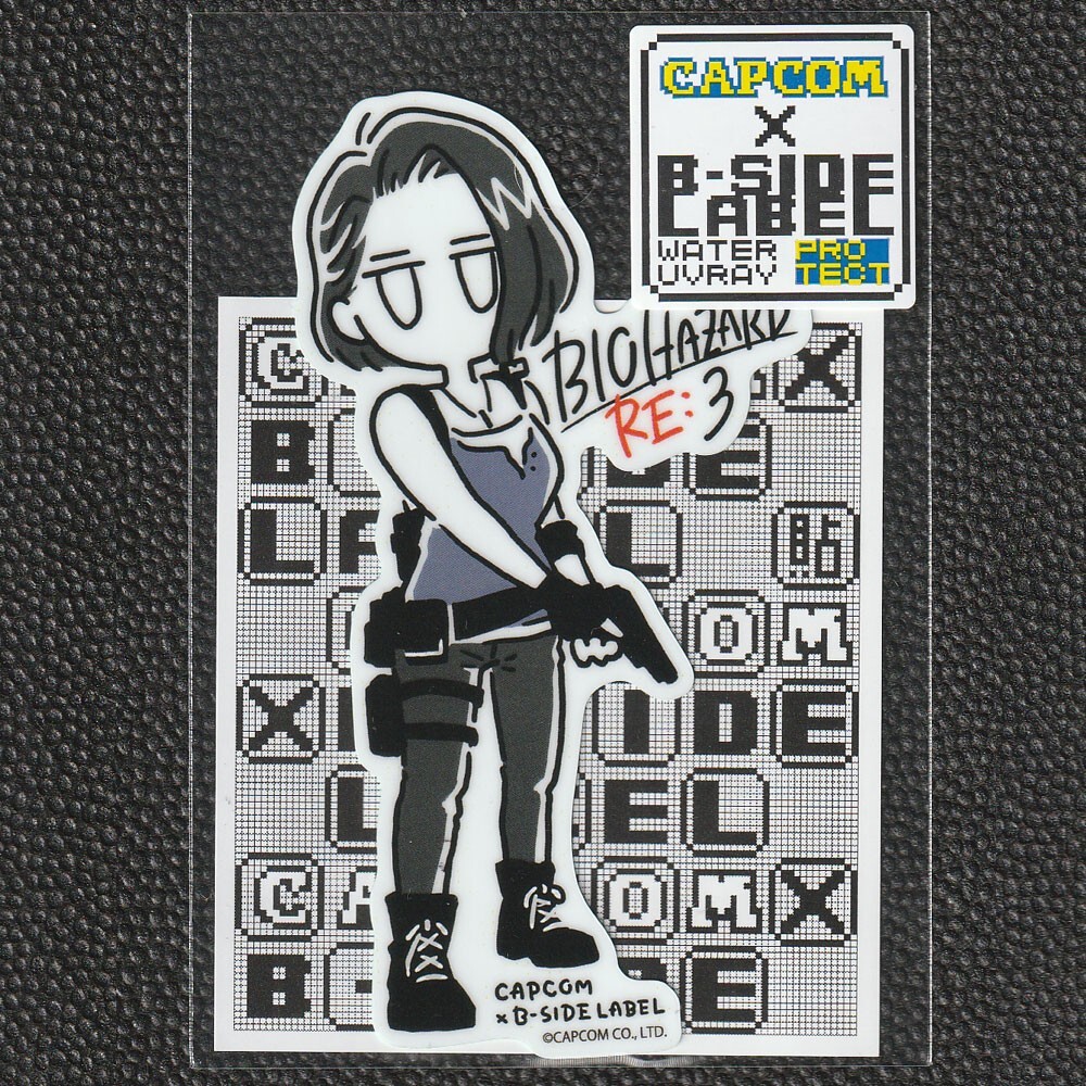 バイオハザード　ジル・バレンタイン　ステッカー　CAPCOM CAPCOM x B-Side Label Sticker BIOHAZARD RESIDENT EVIL Jill