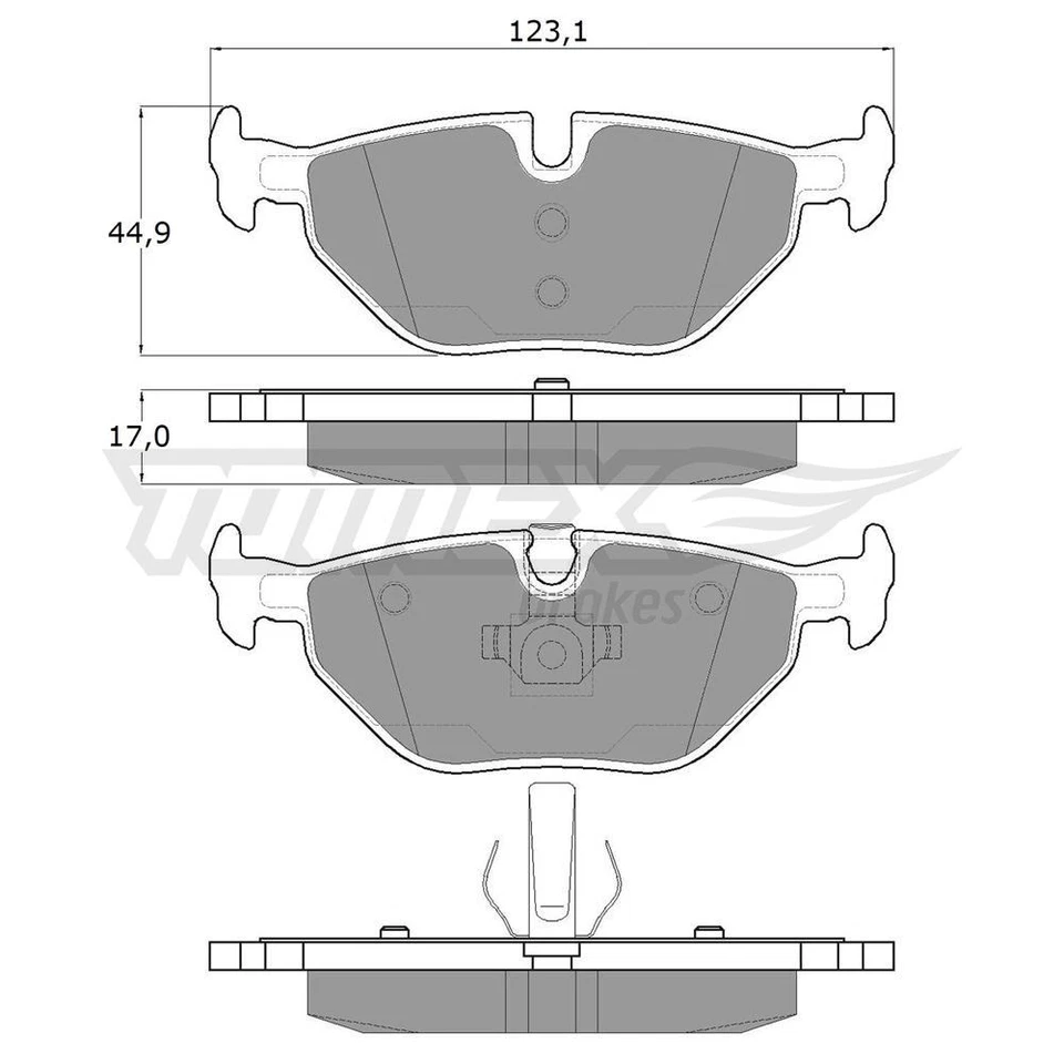 Pastillas de freno (eje trasero) para Saab 9-5 I Familiar, Berlina (1997-2009) - Imagen 3 de 4