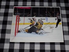 Logan Thompson Signed Las Vegas Golden Knights 8x10 Photo Stanley Cup Champion