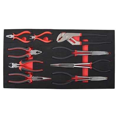 KHCY Professional Tool Tray with Pliers Set 9pc • Comprehensive • Foam Storage Tray