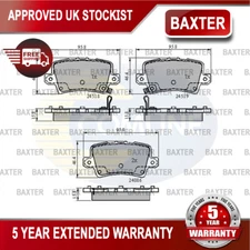 Fits Honda Civic 2001- CR-V 2012- + Other Models Baxter Rear Brake Pads Set