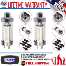 2 Packs Universal 14 516 38 Gas Glass Reusable Washable Inline Fuel Filter