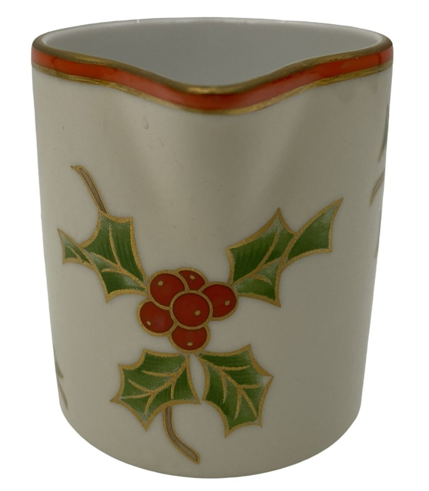 Fitz & Floyd Christmas Holly Creamer eBay