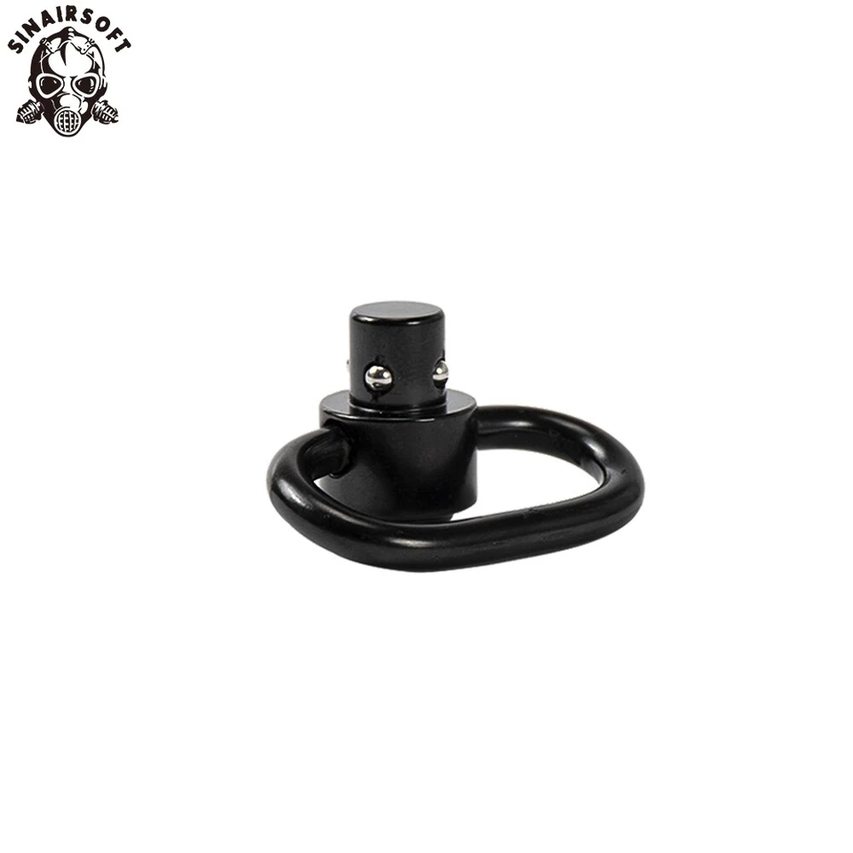 QD Quick Detach Sling Swivels Adapter Attachment Point Heavy Duty Push Button BK - Image 3 of 4