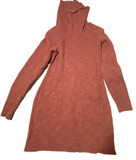 Rachael Roy Women's Sweater Dress Sort Length Size Medium Heather Burgundy
