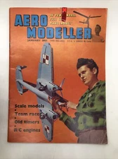 JAN 1963 AERO MODELLER vintage model magazine