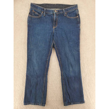 Wrangler Cash Ultimate Riding Boot Cut Women's 11/12 X 30 Jeans Blue Pockets